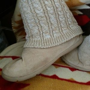 Airwalk Biege Slouch Sweater Boots